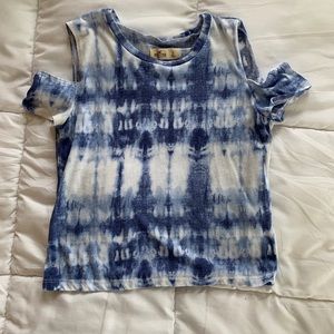 Hollister Cold Shoulder Tie-Dye Tee